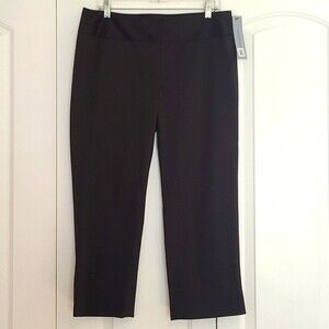 Classiques Entier Wide Legg Cropped Pants Brown Women's size 10